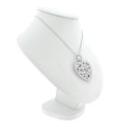 Image 8 of White gold heart pendant with diamonds; 0.815 ct.