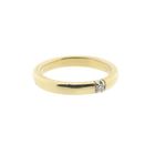Image 4 of Gold (wedding) ring with diamond; 0.035 ct.