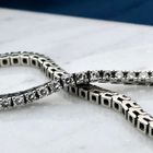 Image 2 of White Gold Tennis Bracelet with Diamonds; 3.64 ct.