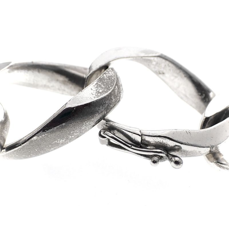 Image 3 of Sturdy silver gourmet bracelet | 21 cm