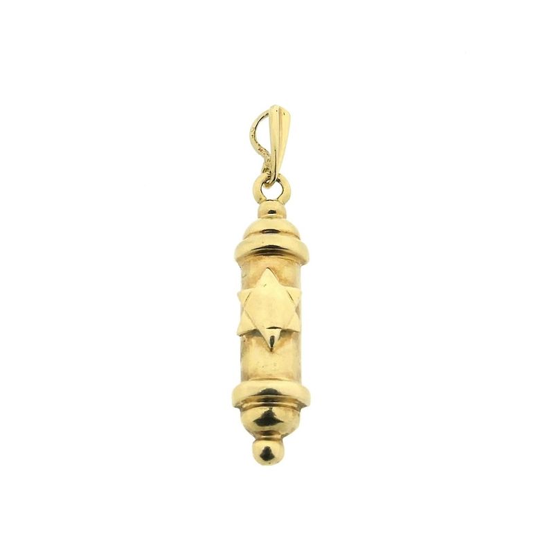 Image 1 of Vintage gold Mezuzah pendant