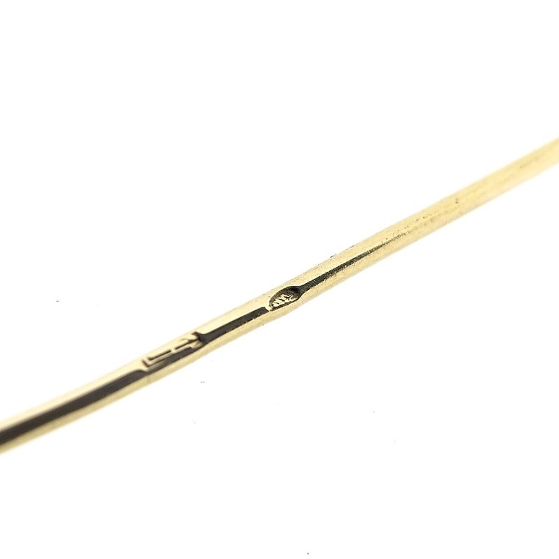 Image 7 of Gold brooch with blue topaz