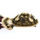 Image 5 of Antique glass bead bracelet with gold clasp