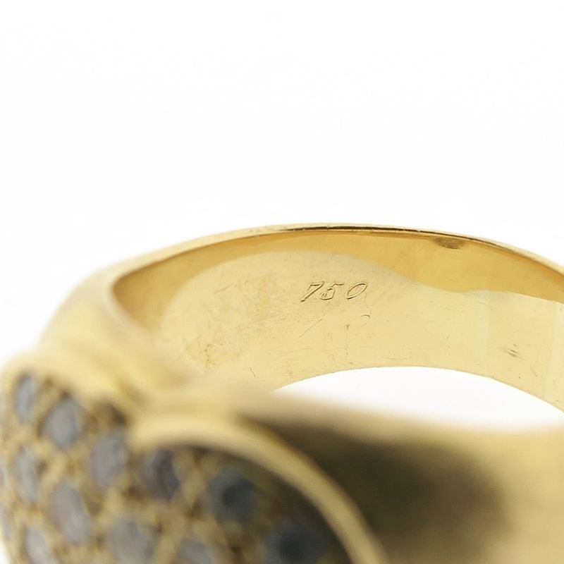 Image 8 of Gold ring with heart shape and diamonds 1.60 ct.