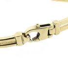 Image 3 of Two-tone gold link bracelet with diamonds