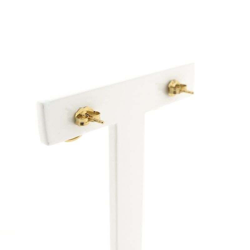 Image 5 of Gold stud earrings as a button