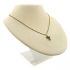 Image 4 of Gold cross pendant with garnet stones