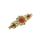Image 3 of Antique gold brooch with blood coral