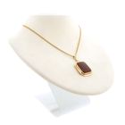 Image 7 of Vintage gold pendant with carnelian.