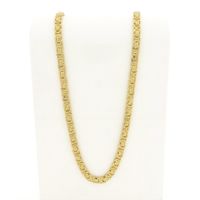 Exclusive long gold flat king chain | 71 cm