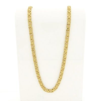 Image 1 of Exclusive long gold flat king chain | 71 cm