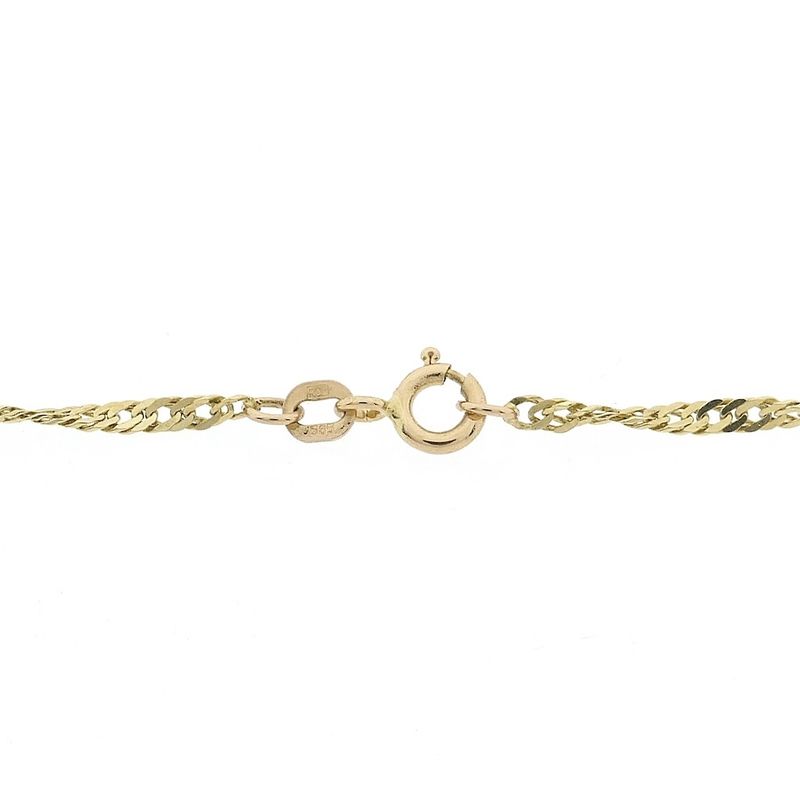 Image 4 of Gold twisted gourmet link necklace | 40.5 cm - 46 cm