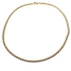 Image 5 of Gold braided chain; Foxtail link | 45 cm