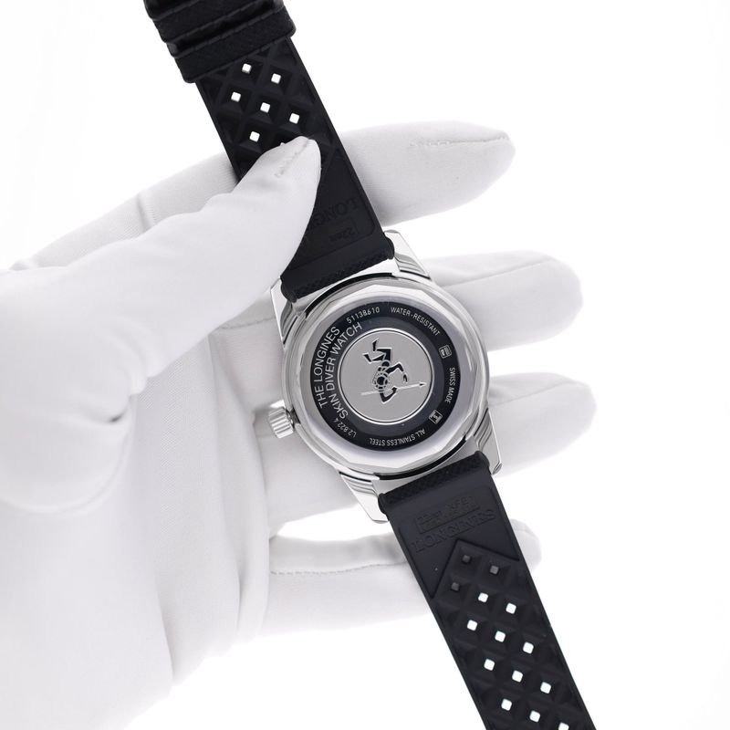 Image 8 of Longines Skin Diver 42mm L2.822.4.56.9; Automatic Men's Watch