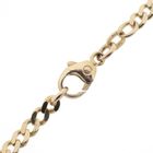 Image 10 of Gold flat gourmet link chain | 54 cm