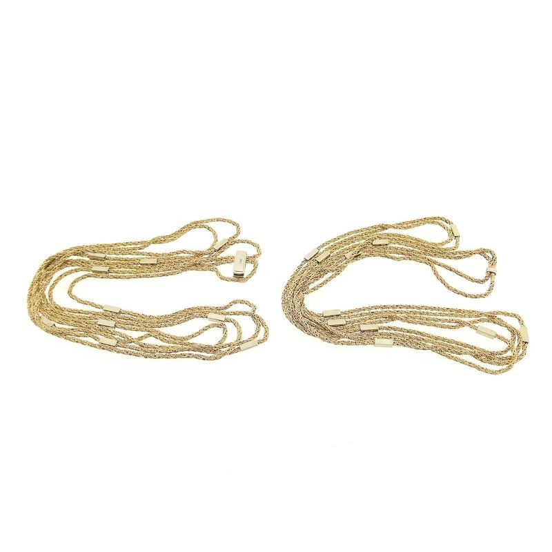 Image 7 of Two-tone gold fantasy link chain