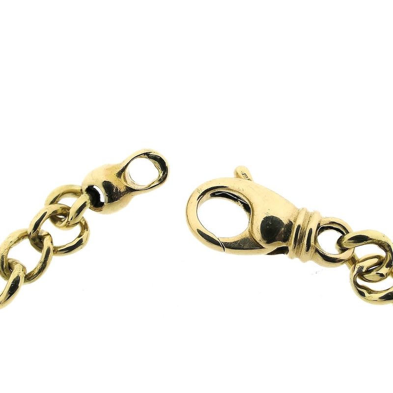 Image 5 of Solid gold gourmet link bracelet