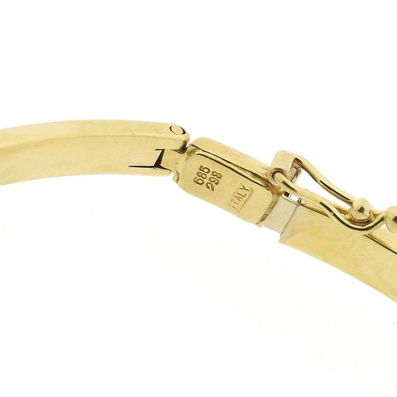 Image 4 of Gold bar link bracelet | 19 cm