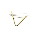 Image 3 of Two-tone gold dynamic brooch with zirconia