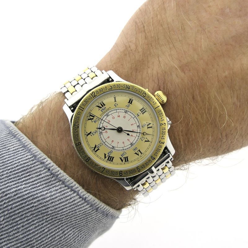 Image 14 of Longines Hour Angle Lindbergh; Automatisch heren horloge