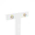 Image 3 of Gold earrings with precious opal