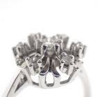 Image 4 of White gold entourage ring with diamond | 0.26 ct.
