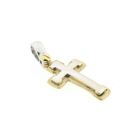 Image 3 of Two-tone gold pendant of a cross