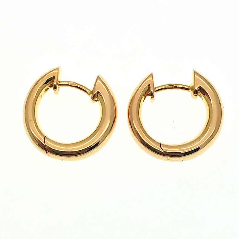 Image 2 of 18K rose gold earrings | Ø 15 mm