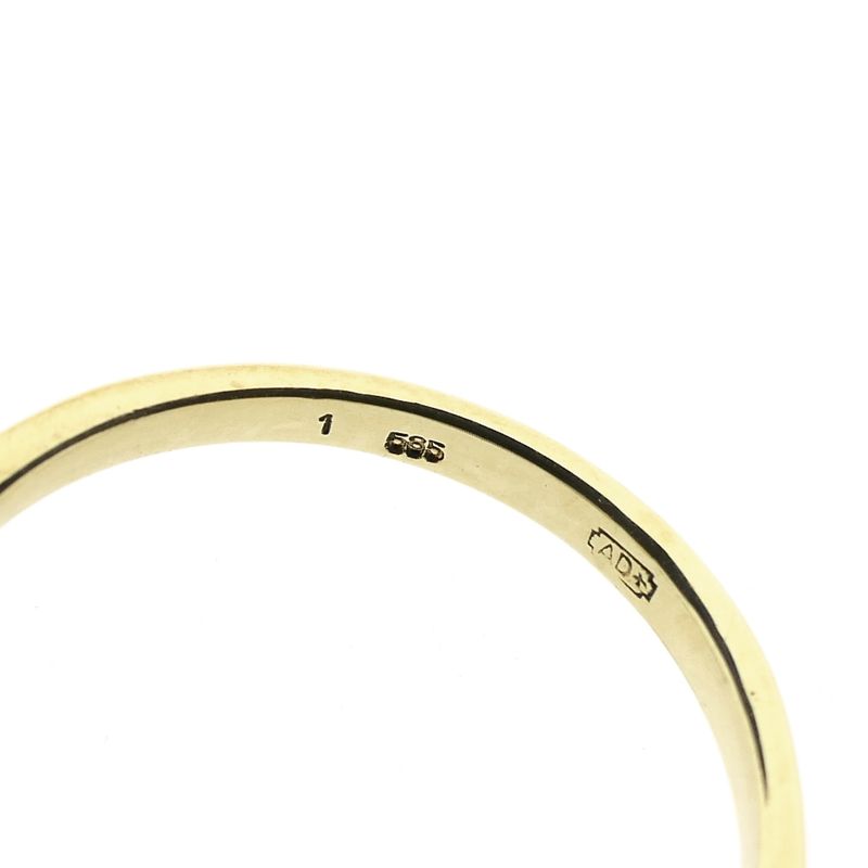 Afbeelding 5 van Bicolor gouden ring met diamant; 0,015 ct. 