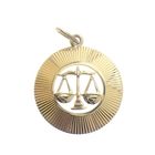 Image 1 of Gold pendant of the zodiac sign Libra