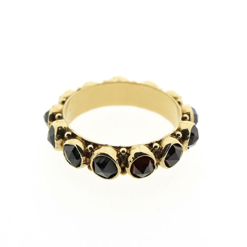 Image 4 of Gold alliance ring with garnet