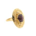 Image 4 of Vintage Gold Ring with Garnet