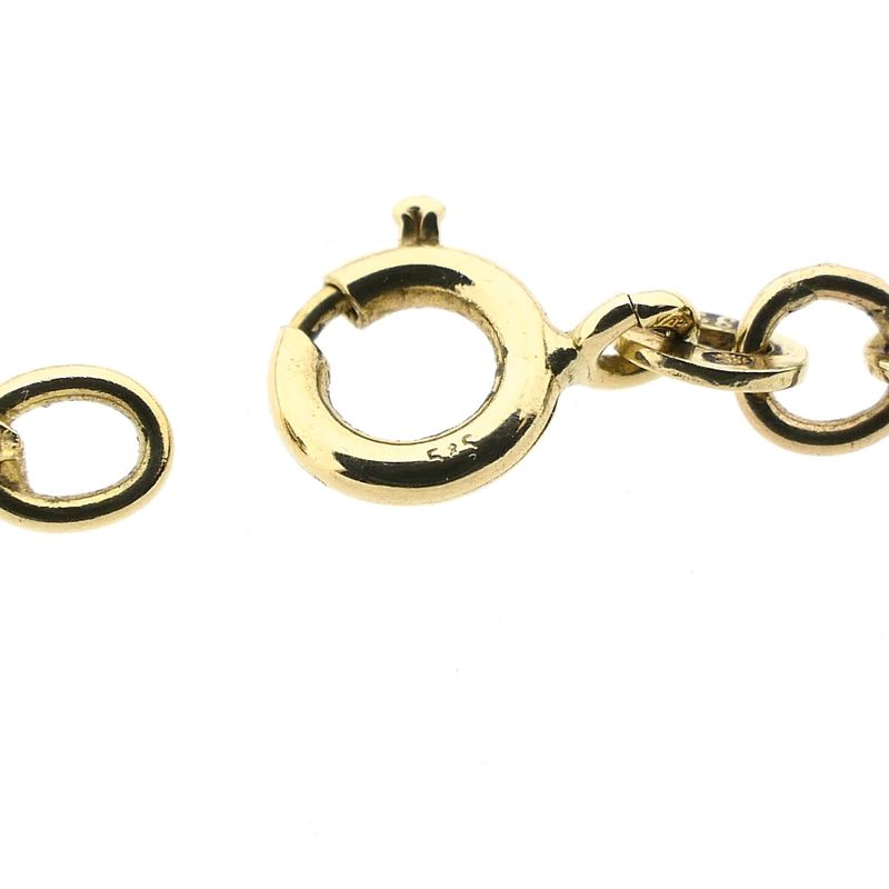Afbeelding 4 van Gouden gedraaide schakelketting