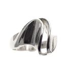 Image 4 of Silver ring with organic design