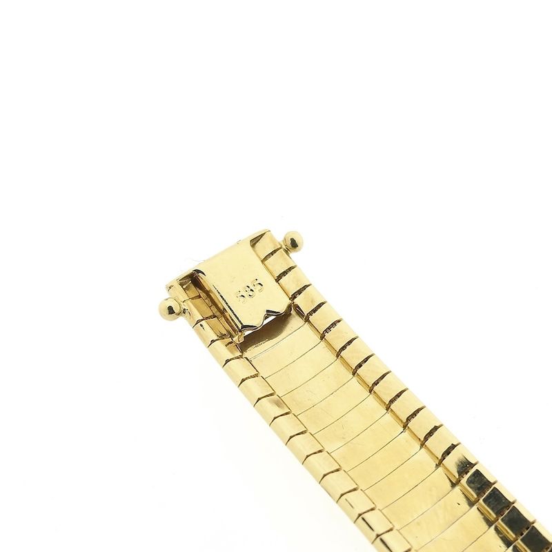 Image 6 of Gold omega link bracelet.