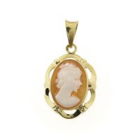 Gold pendant with cameo | Vintage/antique