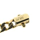 Image 6 of Gold flat gourmet link bracelet with diamonds