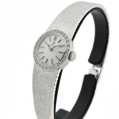 Image 2 of Omega Genève 'Cocktail Watch'; 18k. witgouden dames horloge met diamanten