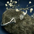 Image 2 of Silver clamp bracelet from Trinidad | Ø 69 mm