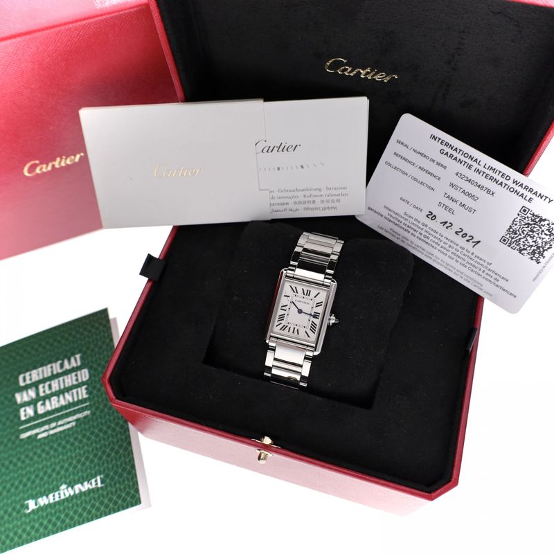 Image 14 of Cartier Tank Must ‘Large’ 4323; Elegant Unisex Watch