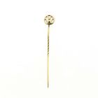 Image 6 of Gold lapel pin, tie pin with rose-cut diamond | Approx. 0.22 ct.