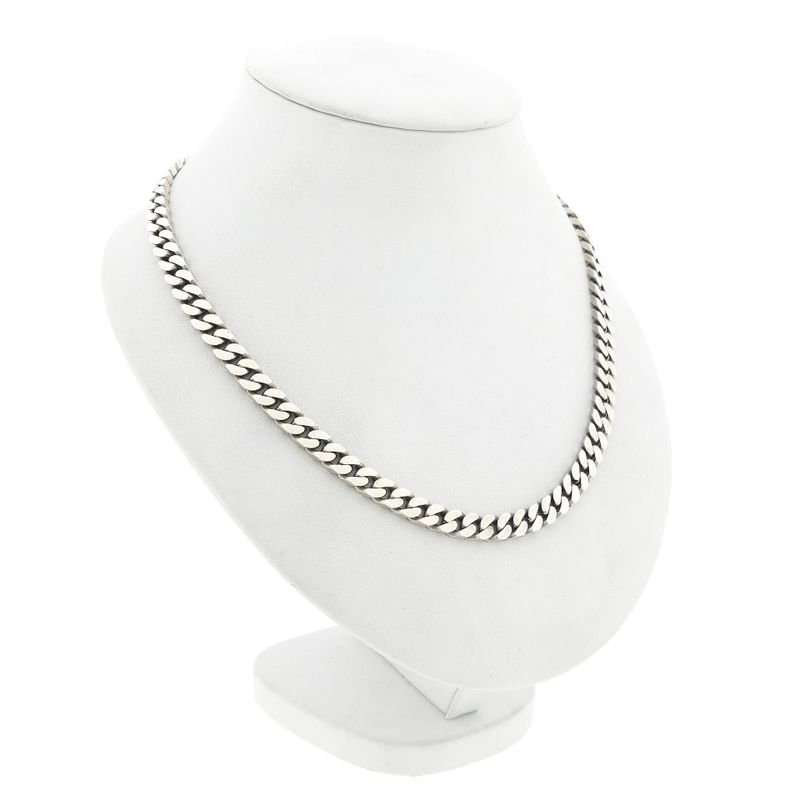 Image 3 of Sturdy Silver Gourmet Chain Necklace