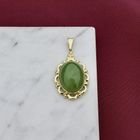 Image 8 of Gold pendant with Jade