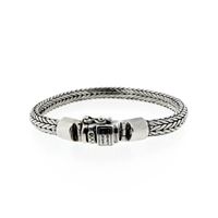 Silver Buddha to Buddha bracelet; Ellen xs | 19 cm