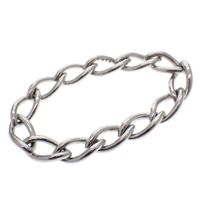 Silver heavy anchor link bracelet | 19 cm