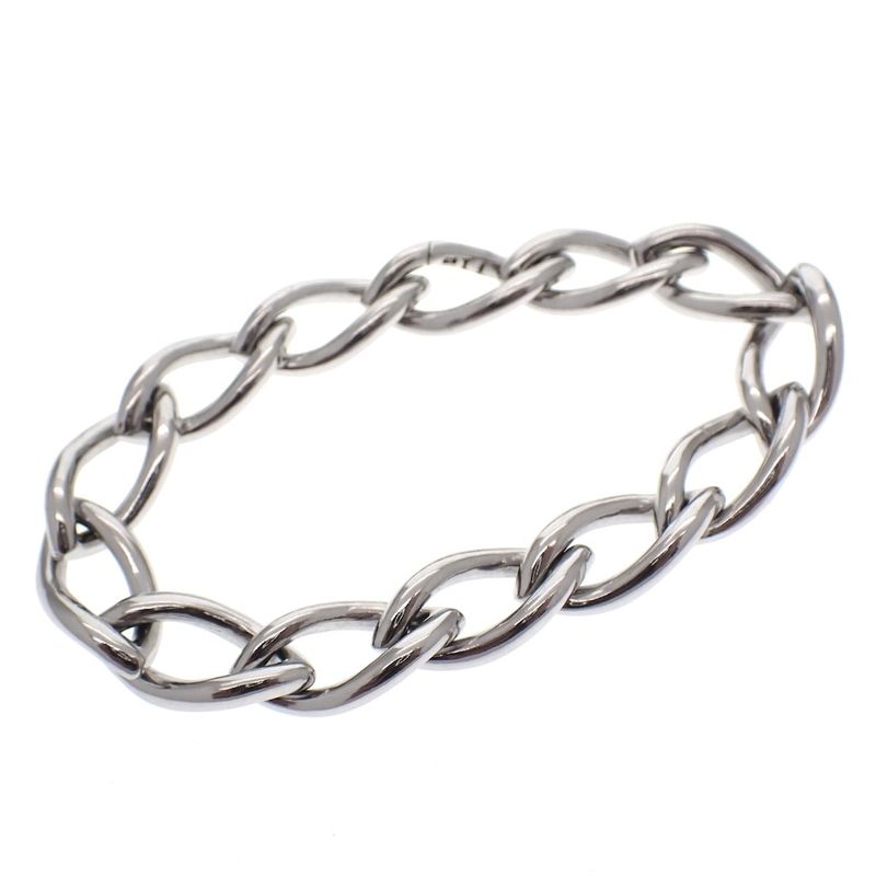 Image 1 of Silver heavy anchor link bracelet | 19 cm