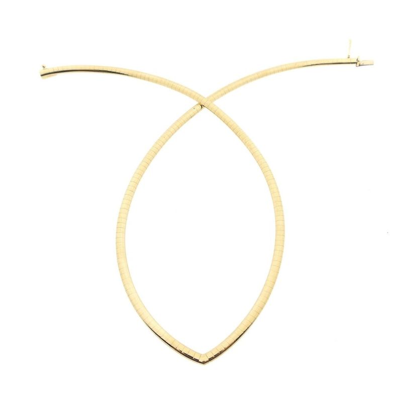 Image 7 of Gold Omega link necklace