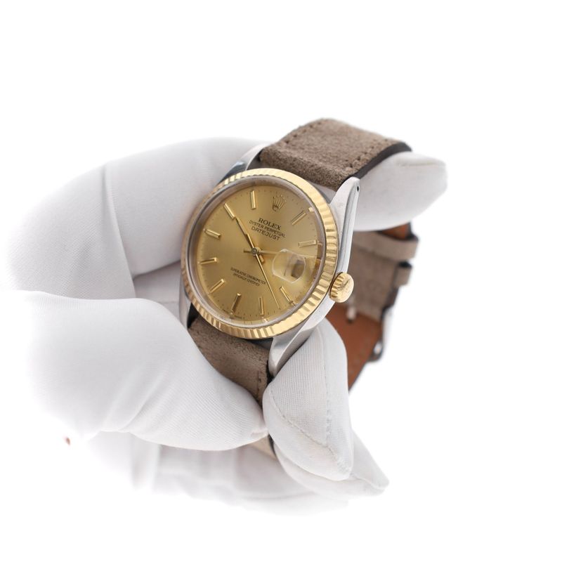 Image 5 of Rolex Datejust 36mm 16233; Automatic Watch in 18k Gold/Stainless Steel