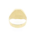 Image 7 of Gold men's signet ring with onyx and diamond | 0.02 ct.