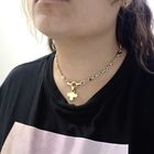 Image 3 of Pomellato bicolor solid gold necklace with fixed pendant